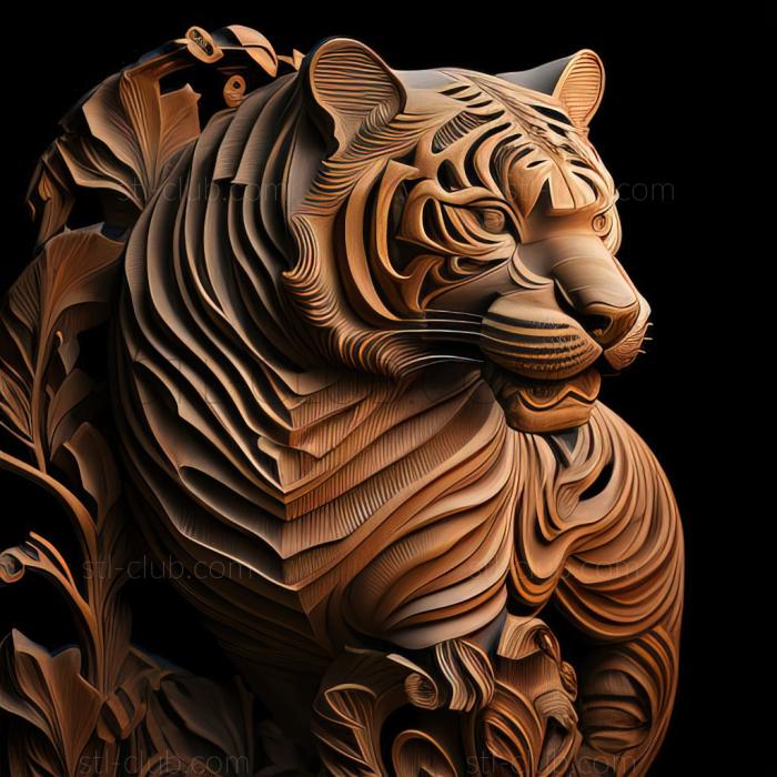 3D model st Cinderella tigress famous animal (STL)